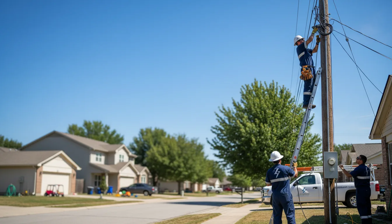 Residential electrician providing installation services in Waterford, ME